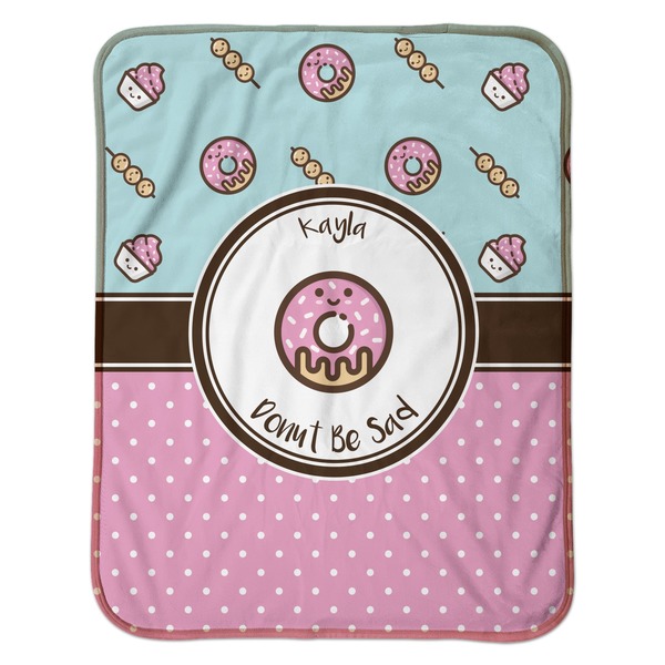 Donuts Baby Sherpa Blanket - Flat