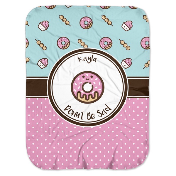 Custom Donuts Baby Swaddling Blanket (Personalized)