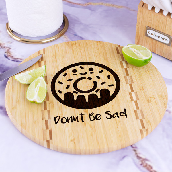 Donuts Bamboo Cutting Board - In Context