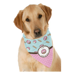 Donuts Dog Bandana Scarf w/ Name or Text
