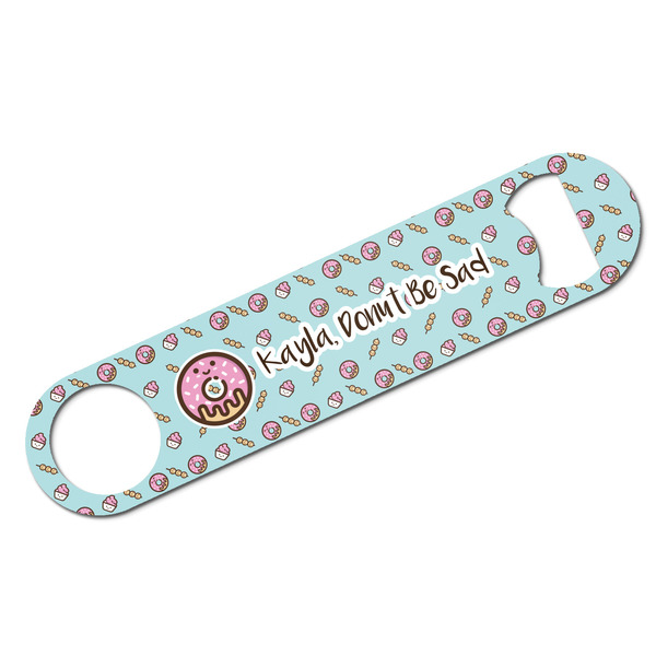 Custom Donuts Bar Bottle Opener - White w/ Name or Text