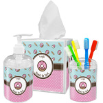 Donuts Acrylic Bathroom Accessories Set w/ Name or Text