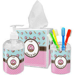 Donuts Acrylic Bathroom Accessories Set w/ Name or Text
