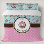 Donuts Duvet Cover Set - King (Personalized)