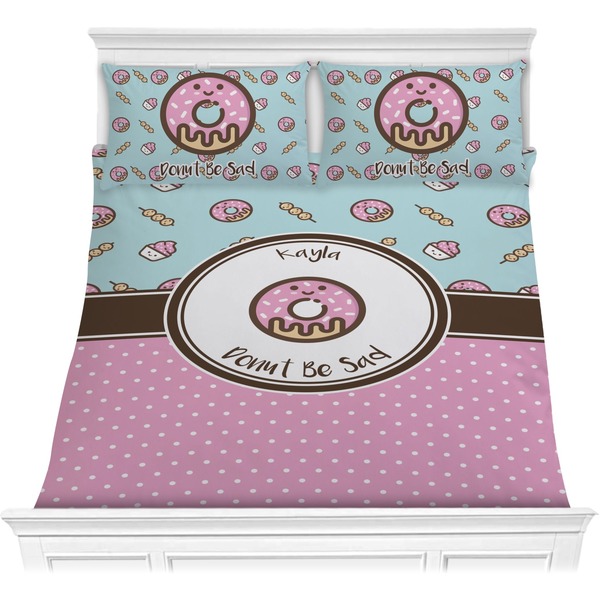 Custom Donuts Comforter Set - Full / Queen (Personalized)