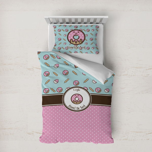 Custom Donuts Duvet Cover Set - Twin XL (Personalized)