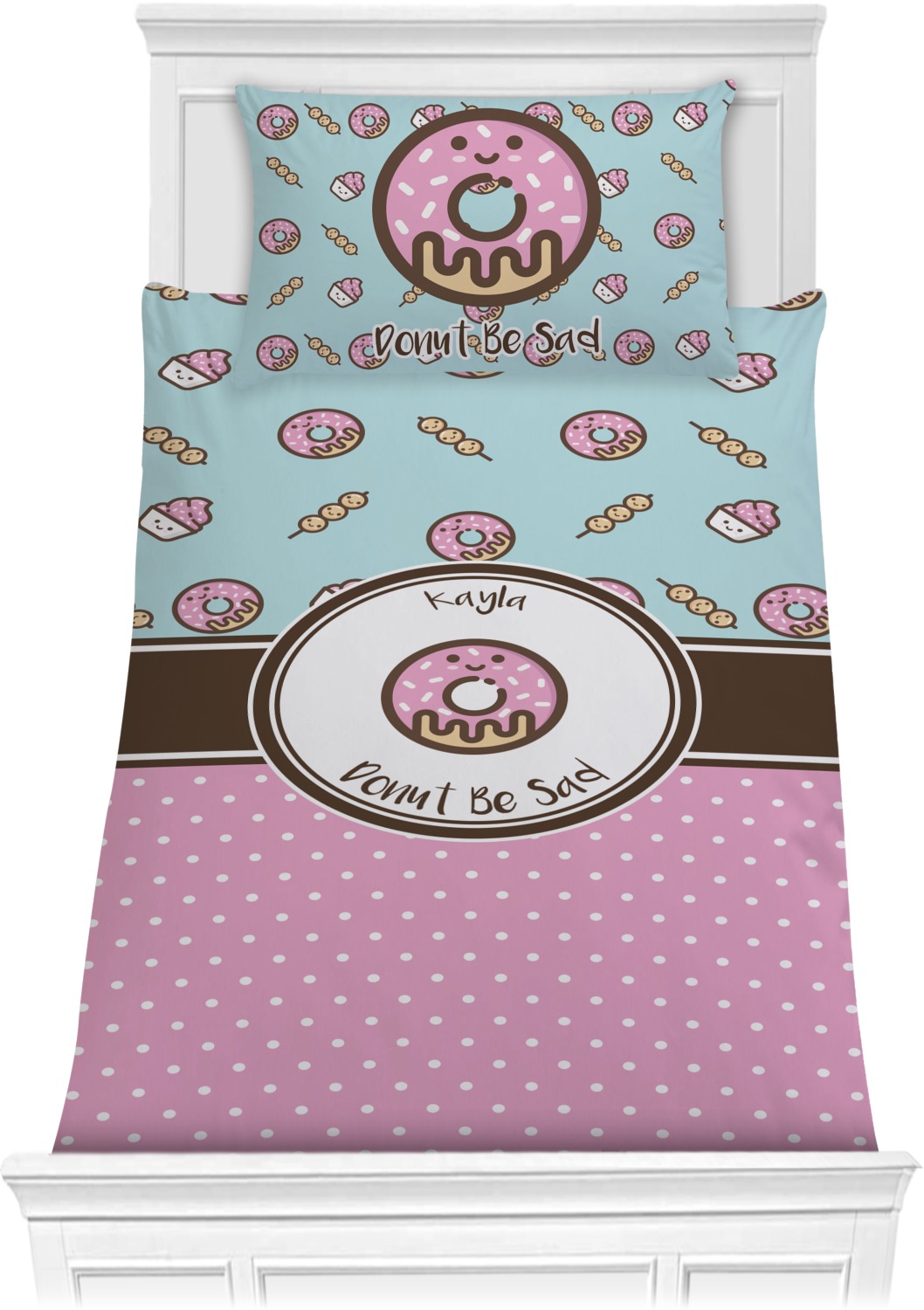 Custom Donuts Comforter Set Twin (Personalized) YouCustomizeIt