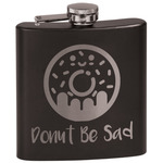 Donuts Black Flask Set (Personalized)