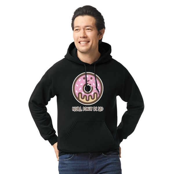 Custom Donuts Hoodie - Black - Small (Personalized)