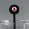 Donuts Black Plastic 7" Stir Stick - Round - Main
