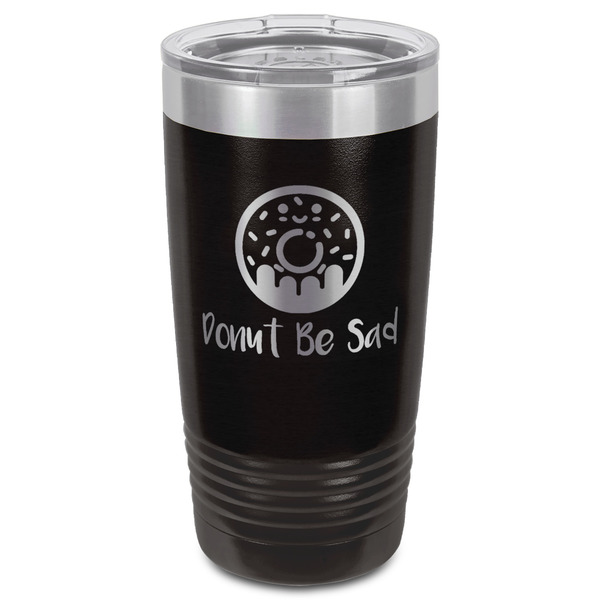 Donuts Black Polar Camel Tumbler - 20oz - Front