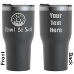 Donuts RTIC Tumbler - Black - Engraved Front & Back (Personalized)