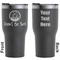 Donuts Black RTIC Tumbler - Front and Back