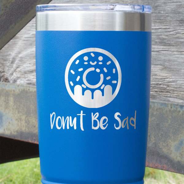 Donuts Blue Polar Camel Tumbler - 20oz - Close Up
