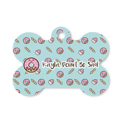Donuts Bone Shaped Dog ID Tag - Small (Personalized)