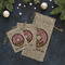 Donuts Burlap Gift Bags - LIFESTYLE (Flat lay)