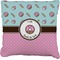 Donuts Faux-Linen Throw Pillow 20" (Personalized)