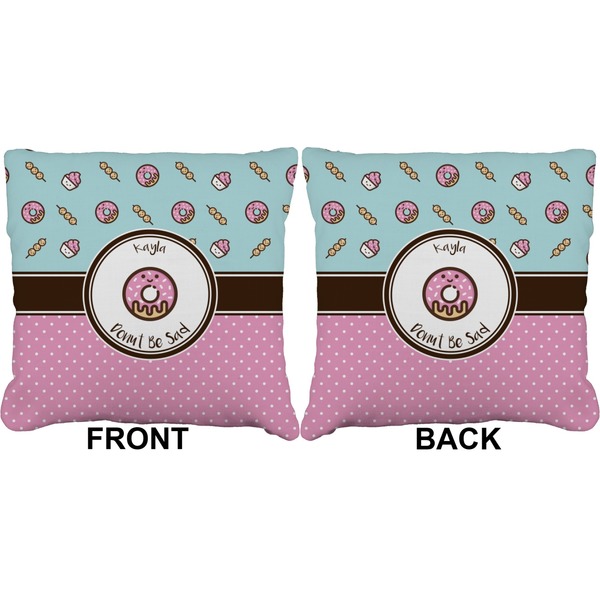 Donuts Burlap Pillow Approval
