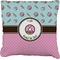 Donuts Faux-Linen Throw Pillow (Personalized)