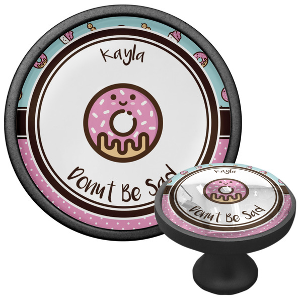 Donuts Cabinet Knob - Black - Multi Angle