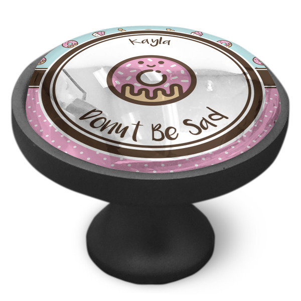 Donuts Cabinet Knob - Black - Side