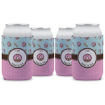 Donuts Can Cooler (12 oz) - Set of 4 w/ Name or Text