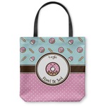 Donuts Canvas Tote Bag - Large - 18"x18" (Personalized)