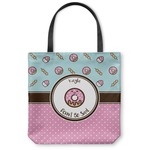 Donuts Canvas Tote Bag - Small - 13"x13" (Personalized)