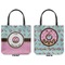 Donuts Canvas Tote - Front and Back