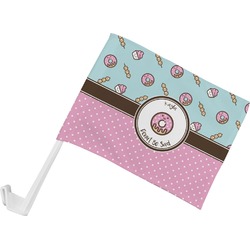 Donuts Car Flag - Small w/ Name or Text