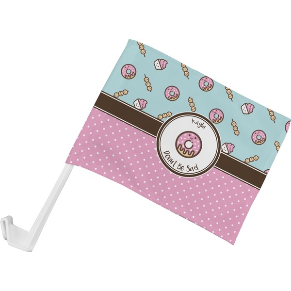 Custom Donuts Car Flag - Small w/ Name or Text