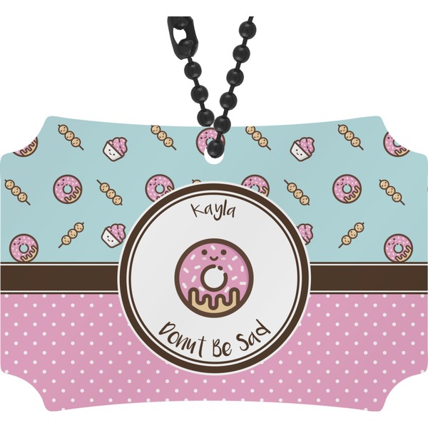 Custom Donuts Rear View Mirror Ornament (Personalized)