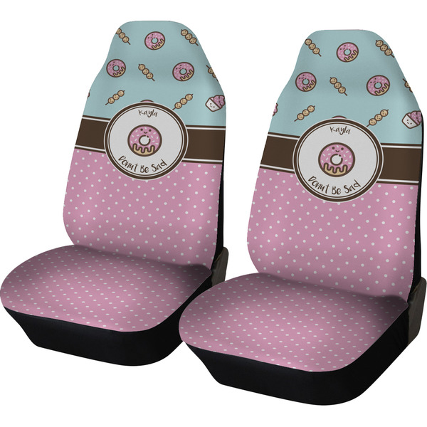 Custom Donuts Car Seat Covers (Set of Two) (Personalized)
