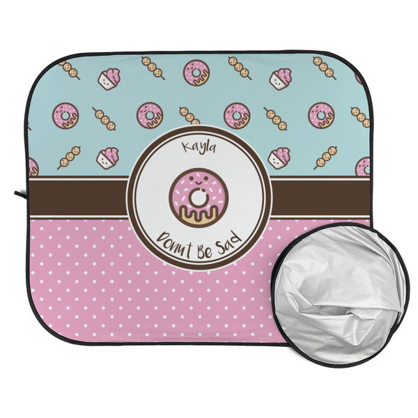 Donuts Car Sun Shades - FOLDED & UNFOLDED