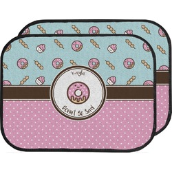 Donuts Car Floor Mats (Back Seat) (Personalized)