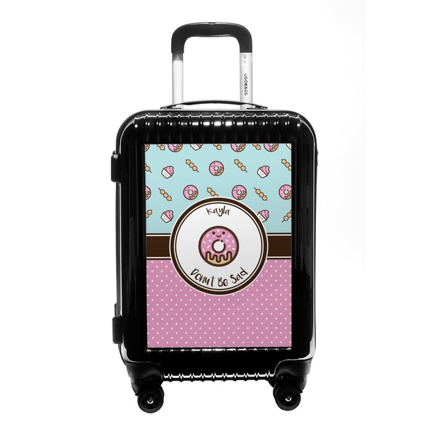Custom Donuts Carry On Hard Shell Suitcase (Personalized)