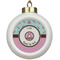 Donuts Ceramic Ball Ornament (Personalized)