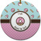 Donuts Round Ceramic Ornament w/ Name or Text