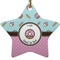 Donuts Star Ceramic Ornament w/ Name or Text