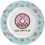 Donuts Ceramic Dinner Plates (Set of 4) (Personalized)