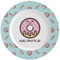 Donuts Ceramic Plate w/Rim