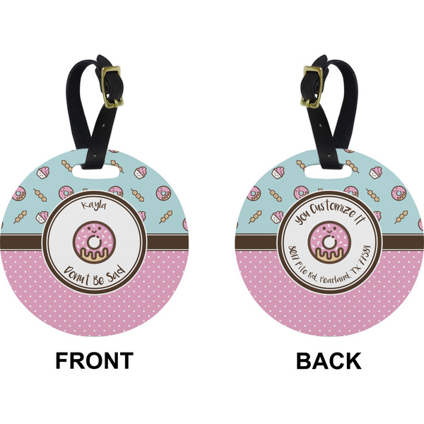 Donuts Circle Luggage Tag (Front + Back)