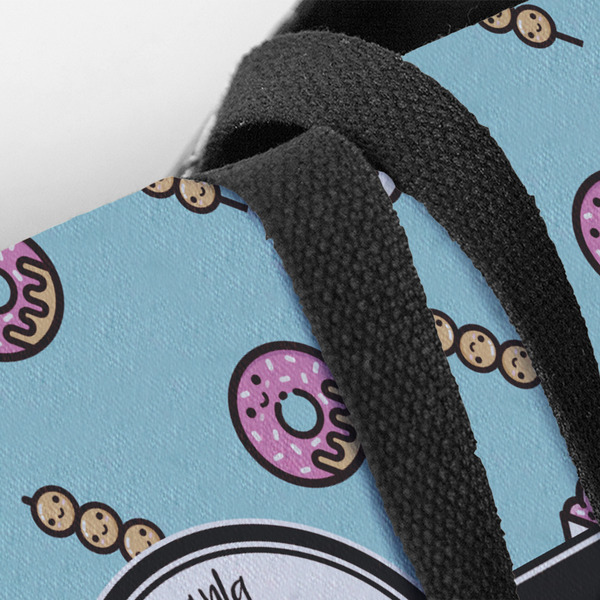 Donuts Closeup of Tote w/Black Handles