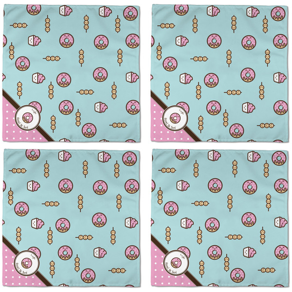 Donuts Cloth Napkins - Personalized Dinner (APPROVAL) Set of 4