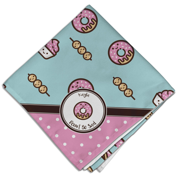 Custom Donuts Cloth Dinner Napkin - Single w/ Name or Text