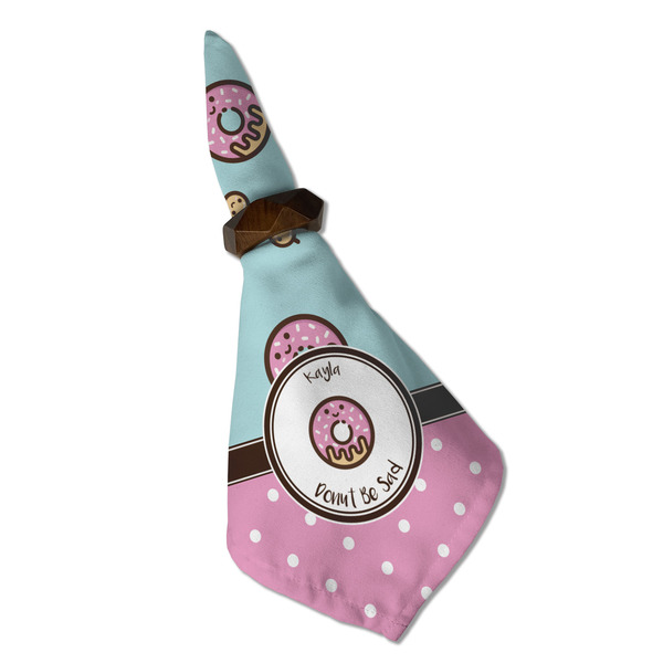 Donuts Cloth Napkins - Personalized Dinner (Folded in Ring) (MAIN)