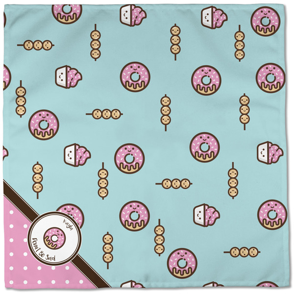 Donuts Cloth Napkins - Personalized Dinner (Full Open)