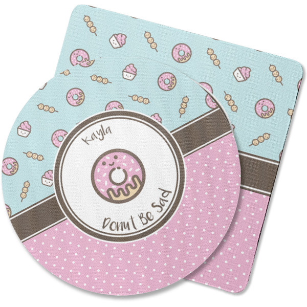 Custom Donuts Rubber Backed Coaster (Personalized)