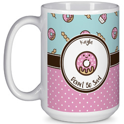 Donuts 15 Oz Coffee Mug - White (Personalized)