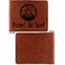 Donuts Cognac Leatherette Bifold Wallets - Front and Back Single Sided - Apvl